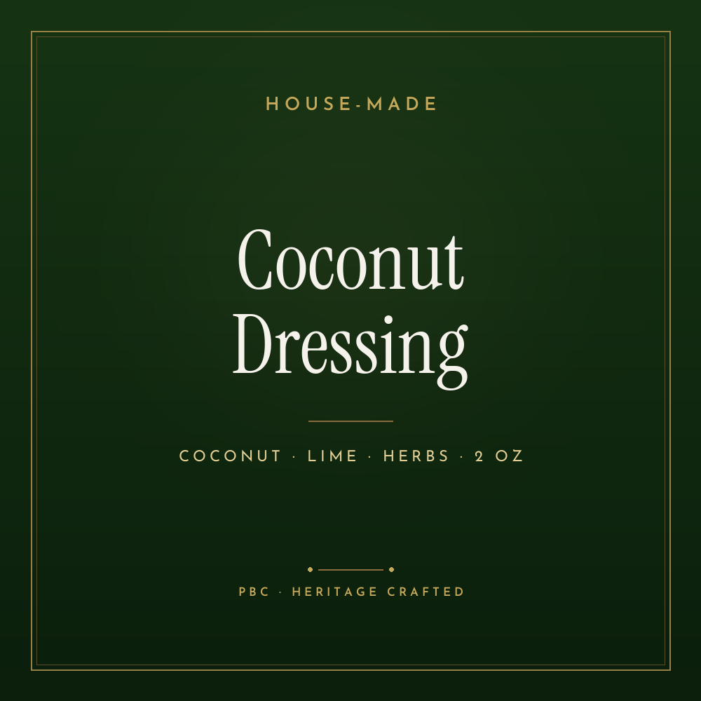 Coconut Dressing sauce